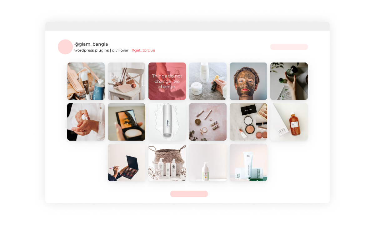 divi instagram feed